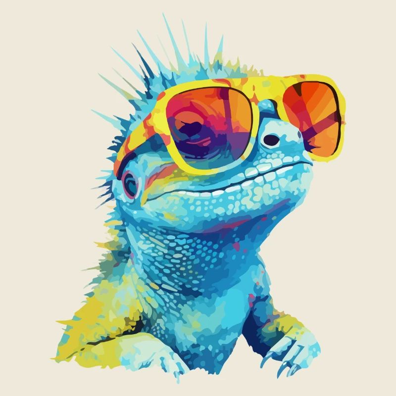 Zou the spectacled lizard