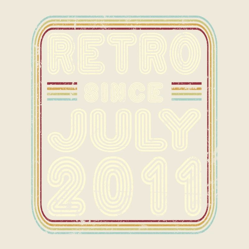 Anniversaire Juillet 2011 Cadeau rétro