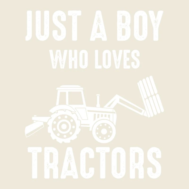 Juste un garçon qui aime les tracteurs -