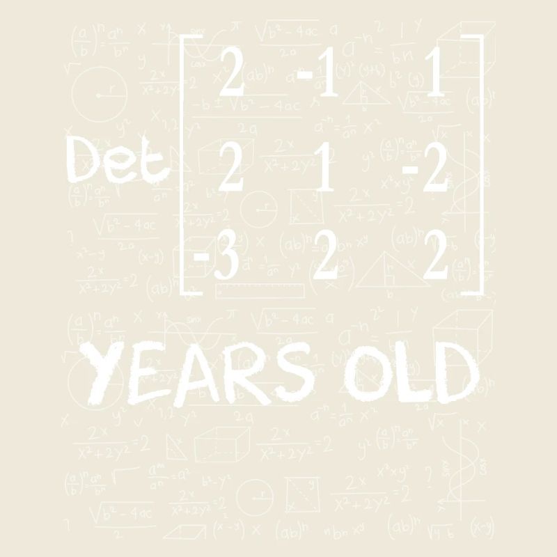 17e anniversaire 17 ans déterminant de matrice