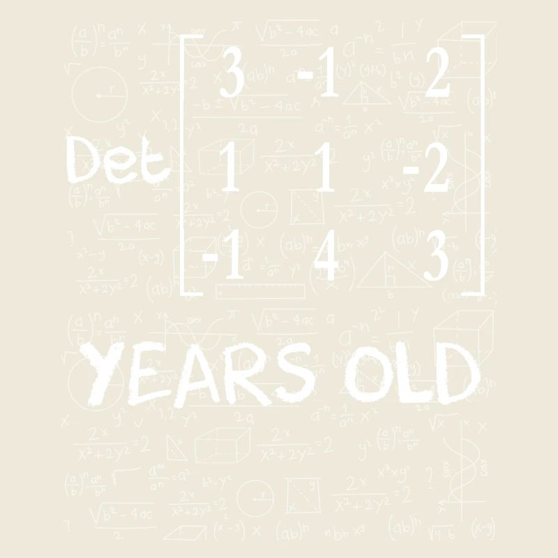 44th birthday 44 years matrix determinant