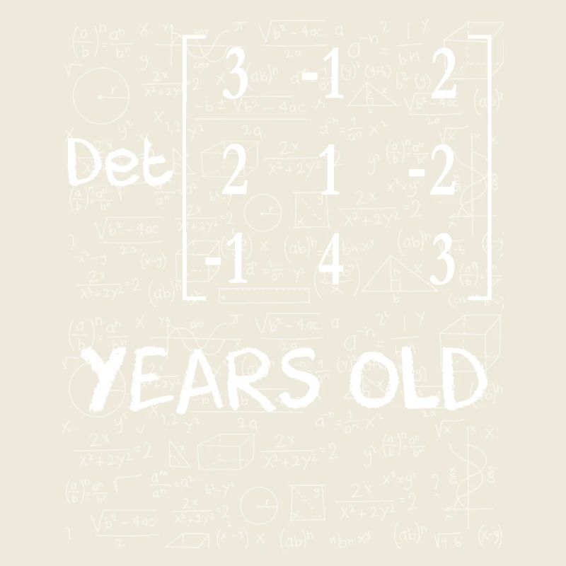 55e anniversaire 55 ans déterminant de matrice