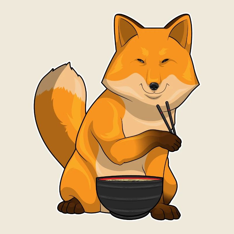 Fuchs Ramen Schüssel