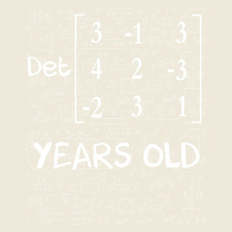 79e anniversaire 79 ans déterminant de matrice