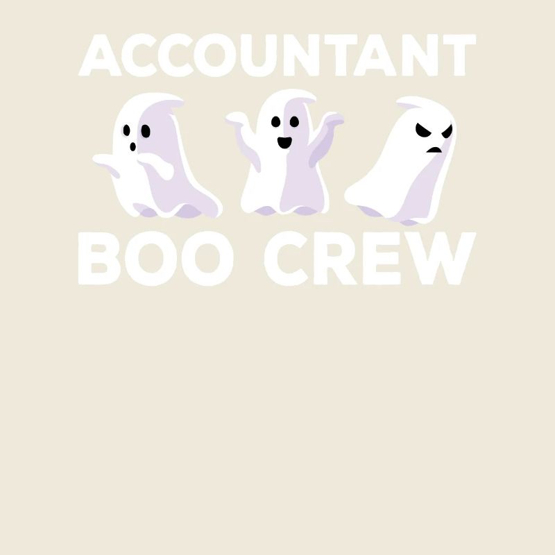 Comptable Boo Crew Chemise d’Halloween effrayante
