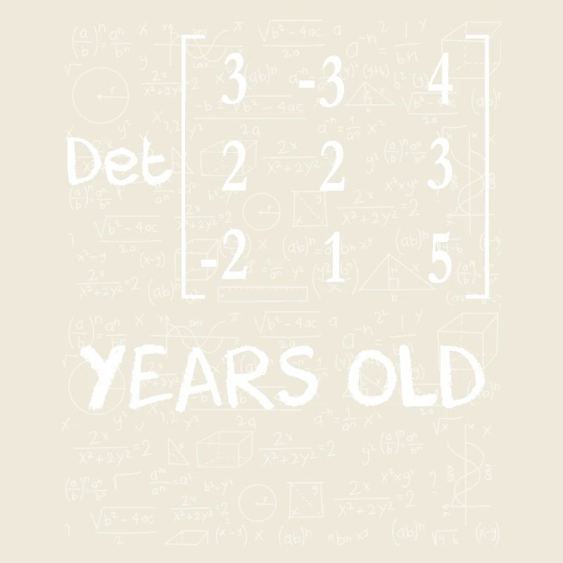 93e anniversaire 93 ans déterminant de matrice