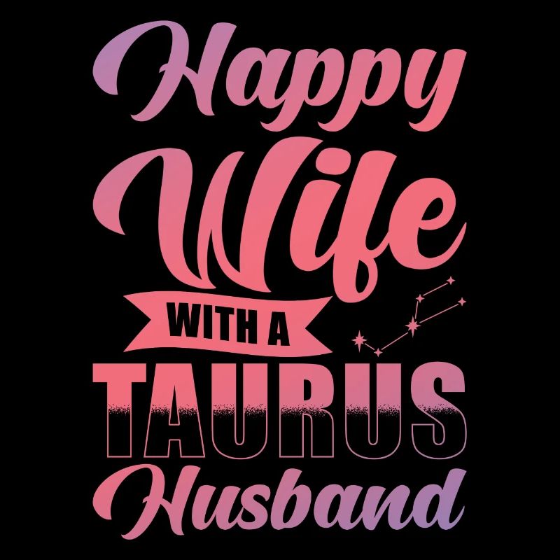 Stier Glückliche Frau mit Wasserman Ehemann