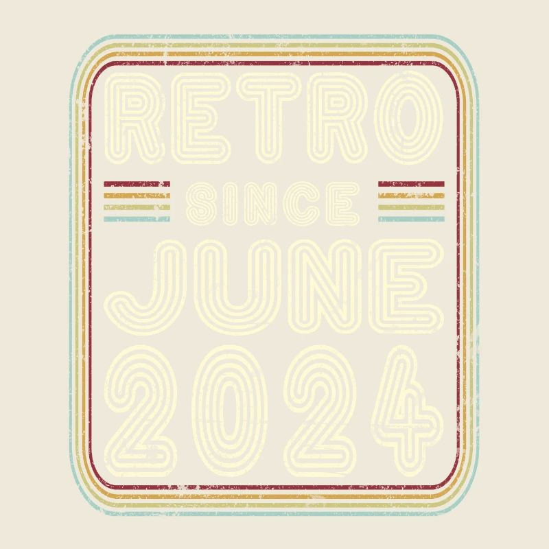 Geburtstag Juni 2024 Retro Geschenk