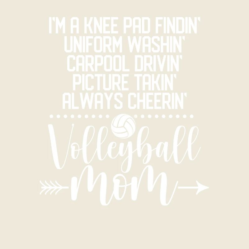 Volleyball Mom Team Athlete Coach Fan