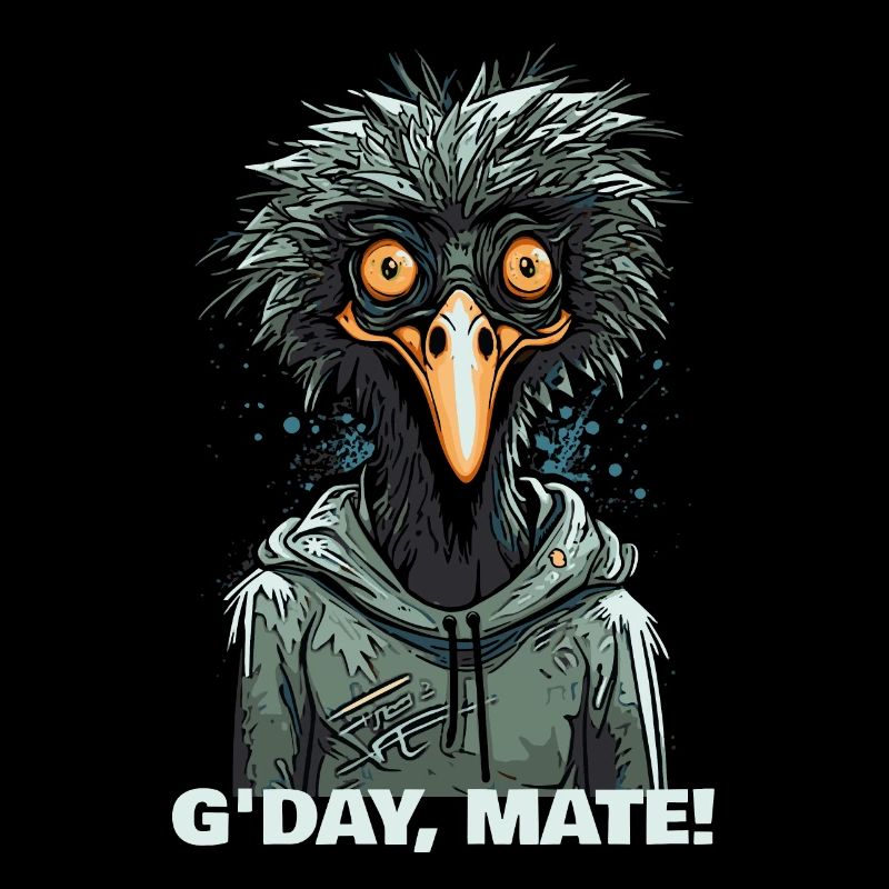 G’day Mate : Dessin animé australien de l’émeu
