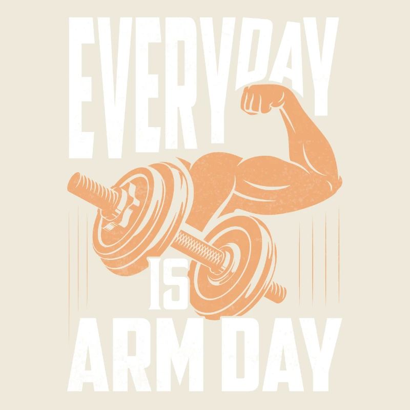 Tous les jours est Arm Day Weight Lifting Workout Trainin