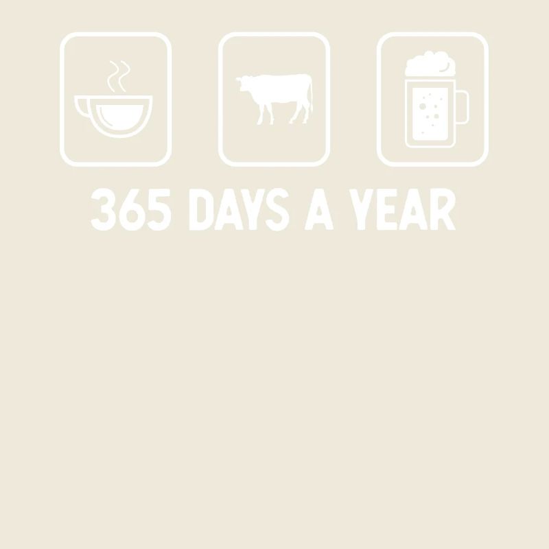365 jours par an - Bière - Vache -