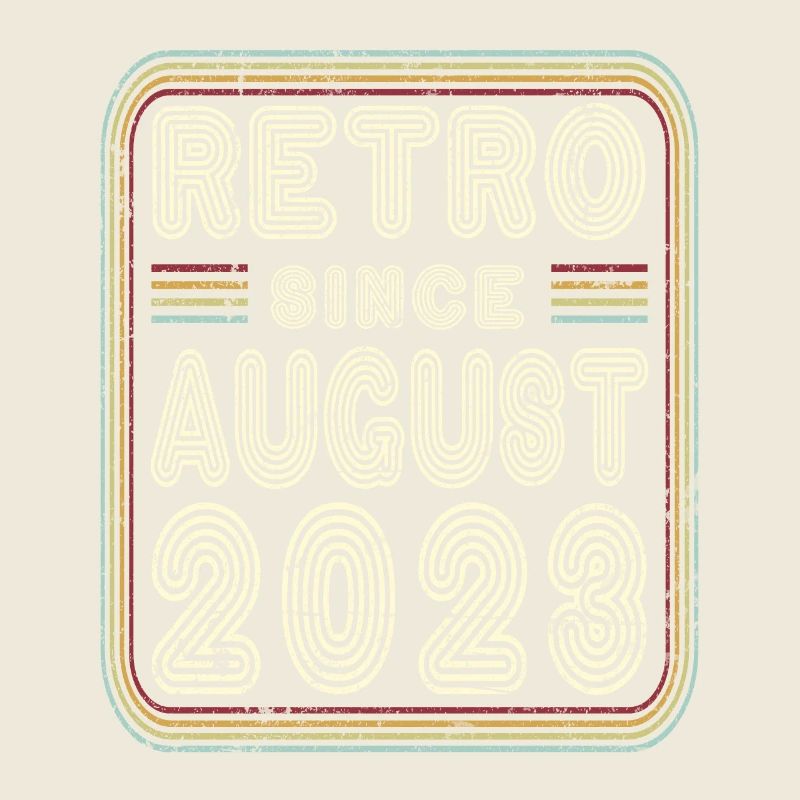 Birthday August 2023 Retro Gift