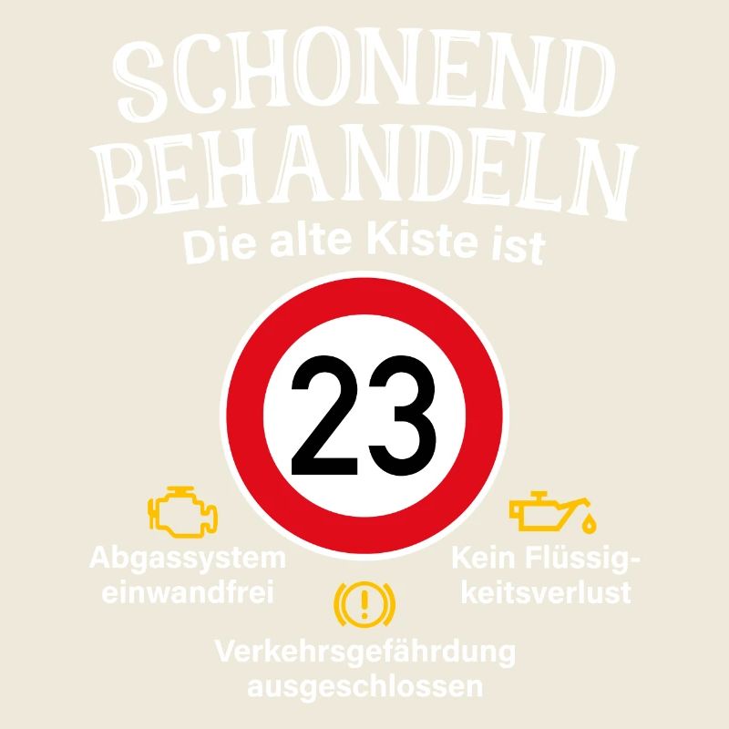 23. Geburtstag Schonend Behandeln 23 Alte Kiste 23
