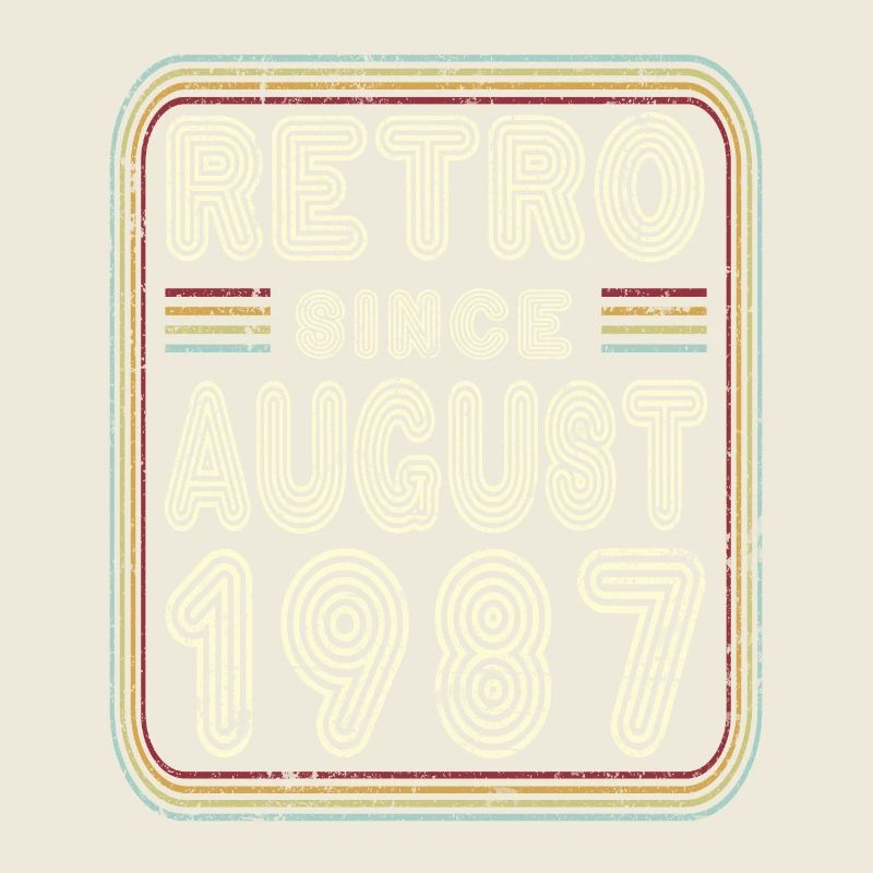 Anniversaire Août 1987 Cadeau Rétro