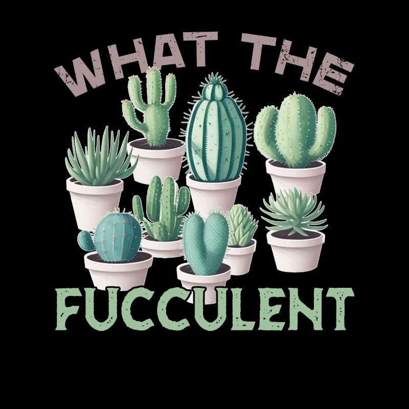 Succulentes drôles disant ce que le fucculent