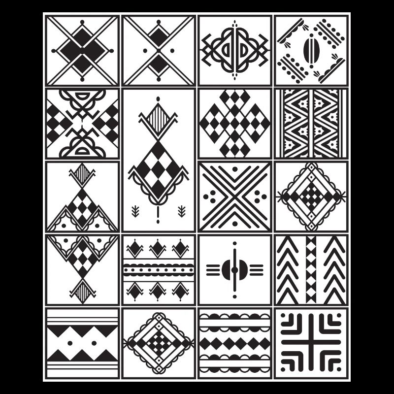 AMAZIGH BERBERE KABYLE MOTIF KABYLE