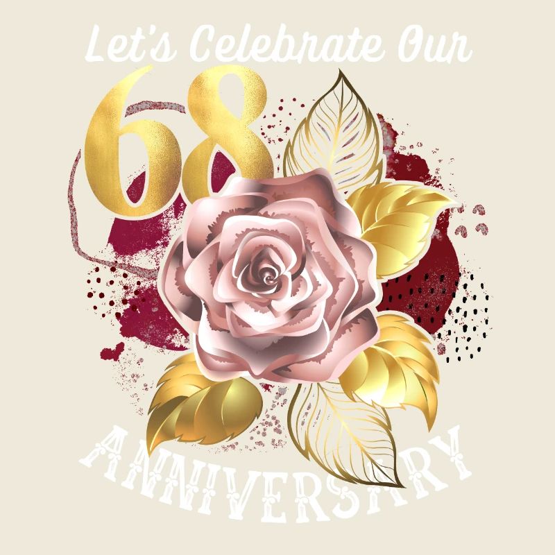68e anniversaire, célébration d’anniversaire, anniversaire de mariage