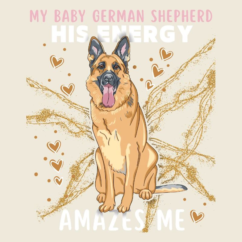 Deutscher Schäferhund, Rassehund lustiger Spruch