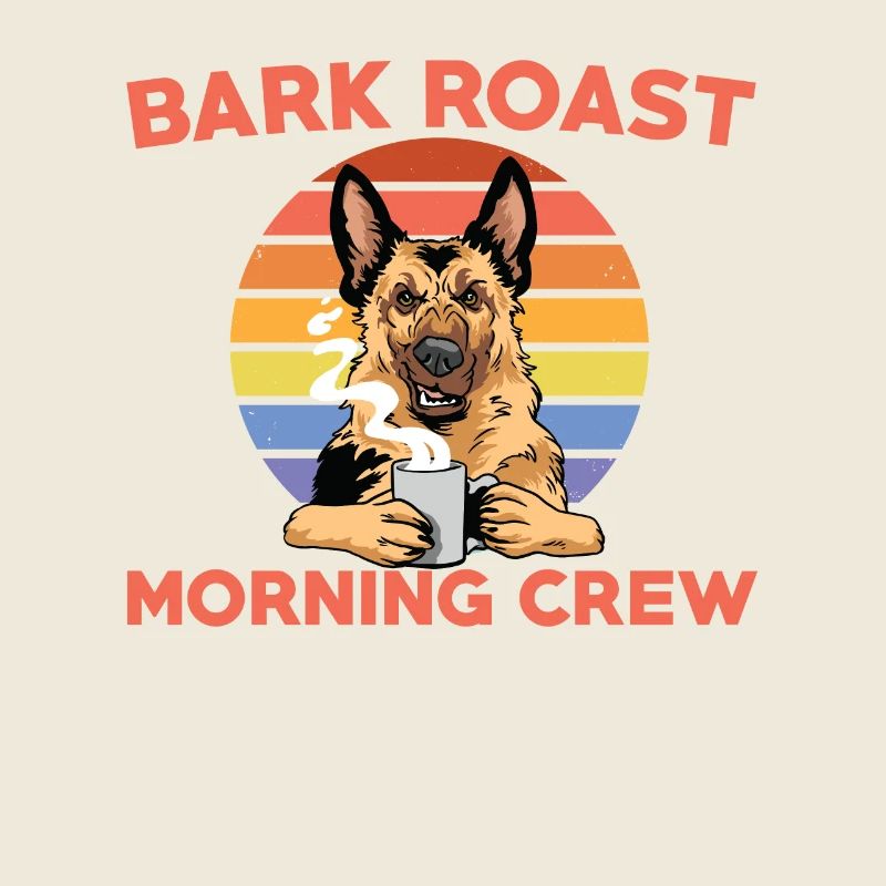 Funny Dark Coffee Dog Black Coffee