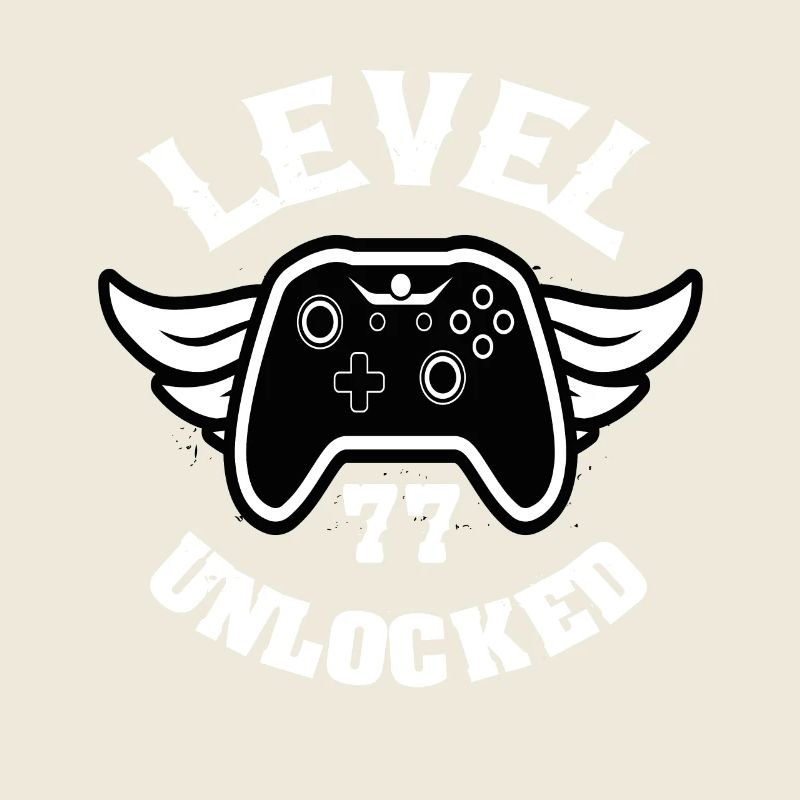 Level 77 Unlocked 77 Geburtstag