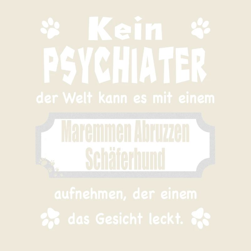 Kein Psychiater - Spruch - Schäferhund