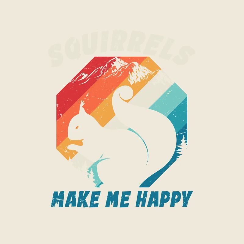 Retro Vintage Squirrel For Squirrel Lovers