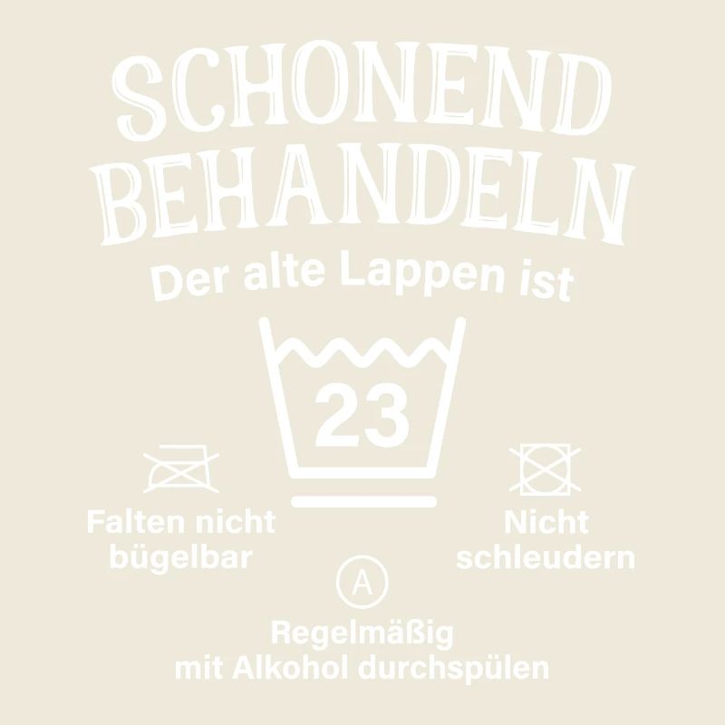 23. Geburtstag Schonend Behandeln Alte Lappen 23