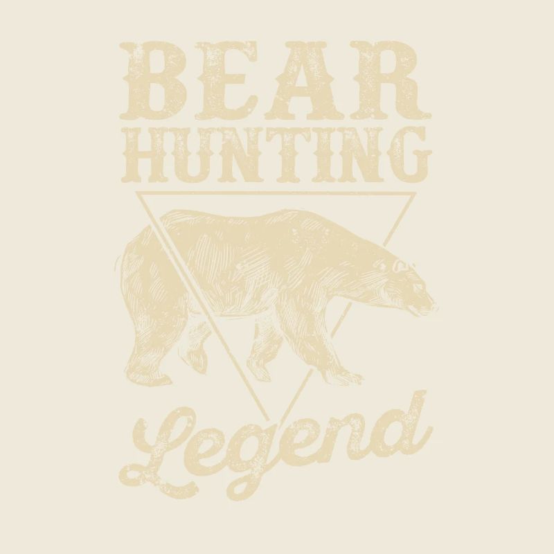 Bärenjagd Legende Brauner Grizzly Jäger Lustig