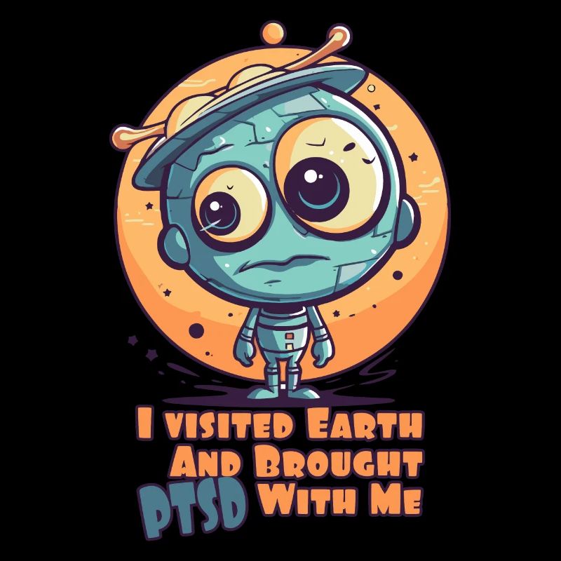 Mignon petit extraterrestre – la terre provoque un traumatisme