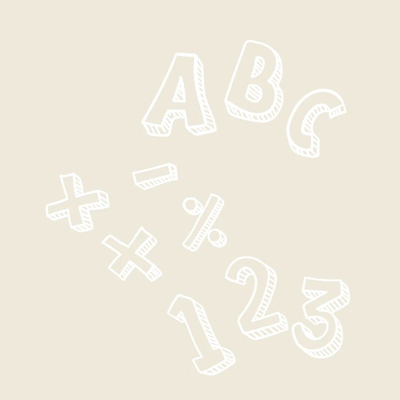 Einschulung: ABC - 123 - +-x: