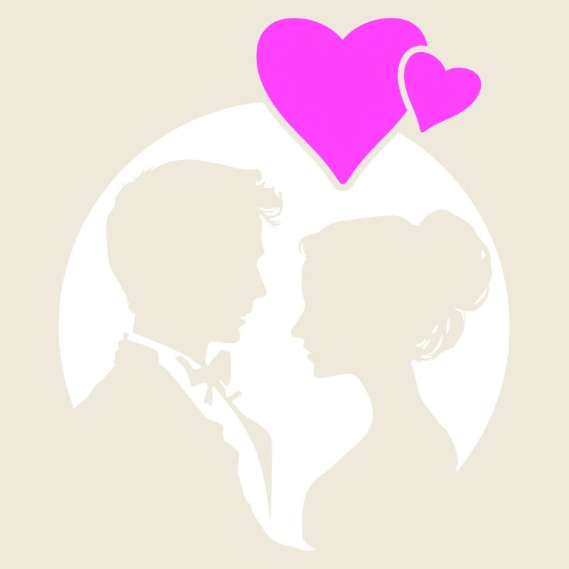 Married Couple Wedding Silhouette
