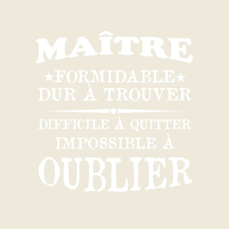 Maître formidable idée cadeau maître d'école