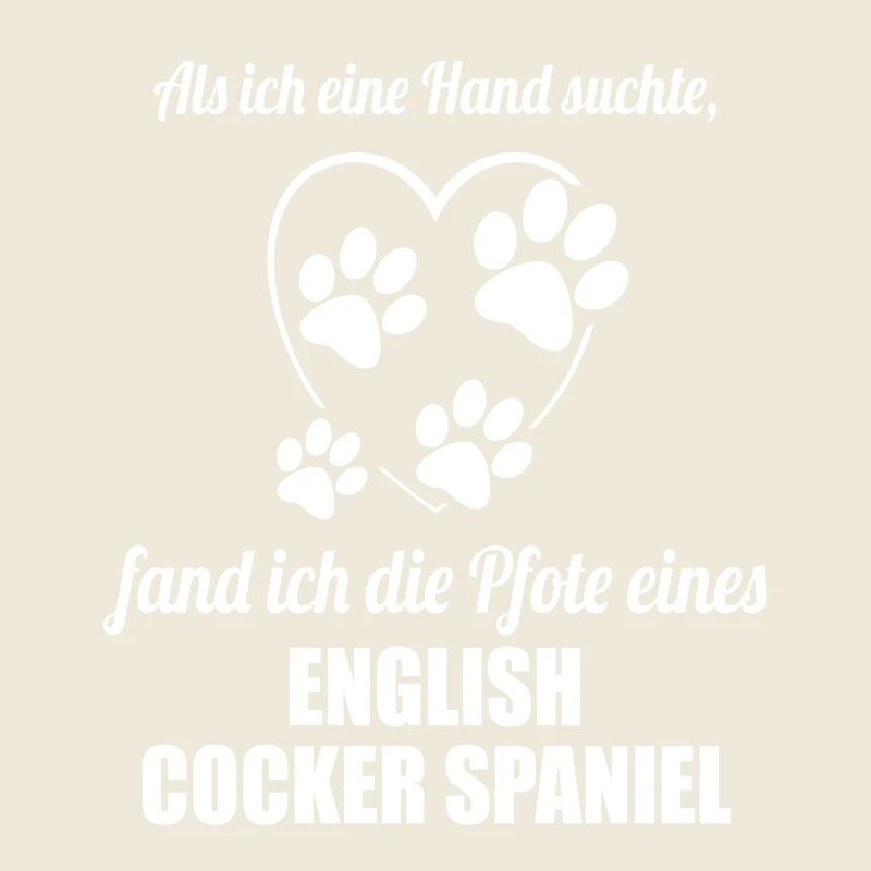 Hand & Pfote - Spruch - English Cocker Spaniel