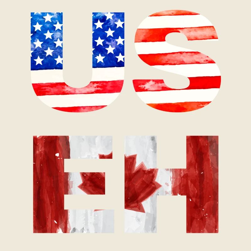 US EH Drapeau canado-américain