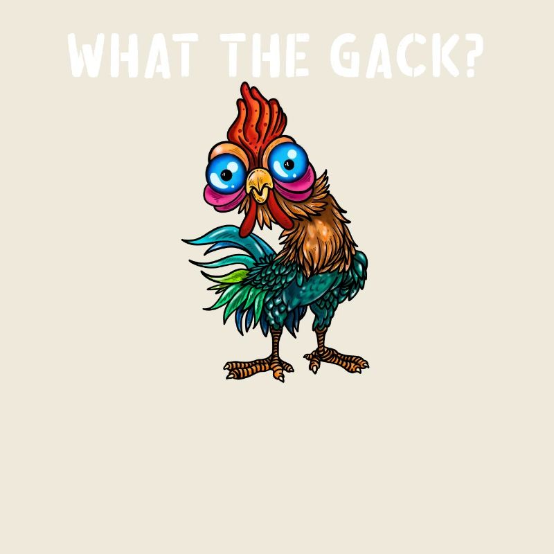 Coq de poulet Drôle de poulet Dire ce que le gack