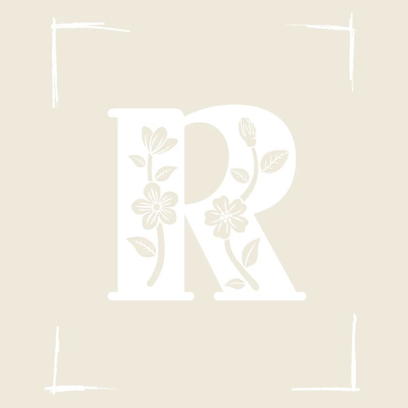 letter R initial