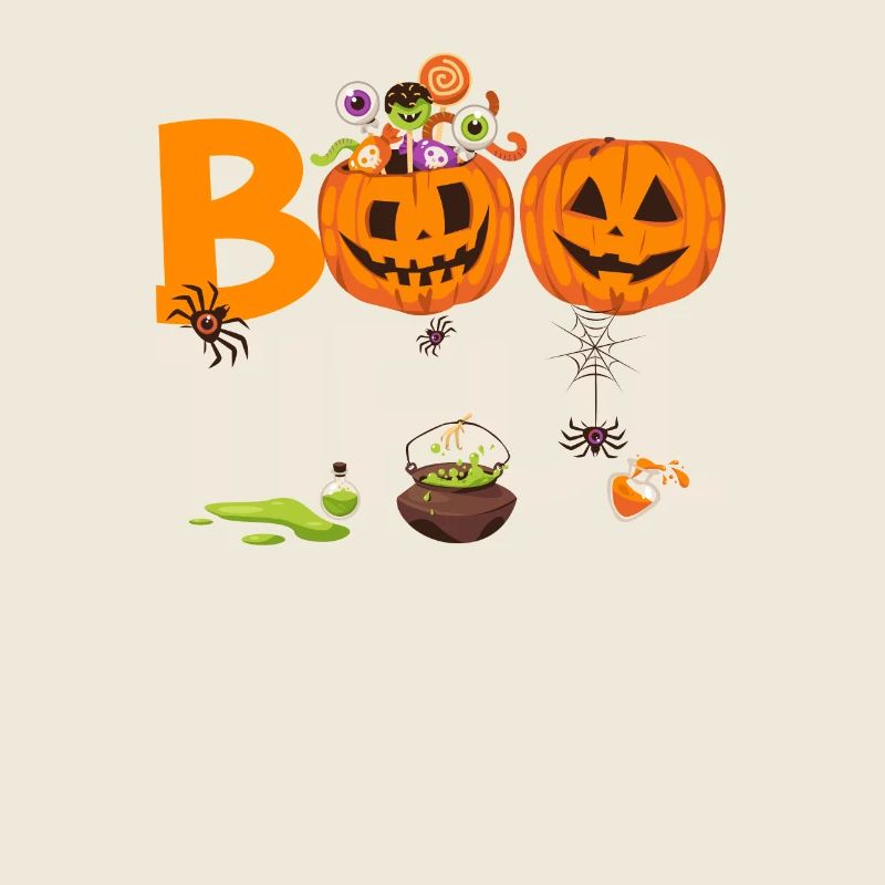 Boo Tiful Funny Halloween Bootiful Spooky Pumpkin