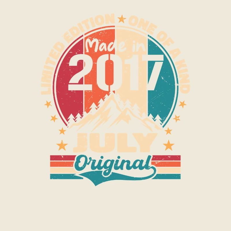 2017 July Vintage Made July 2017 Gift