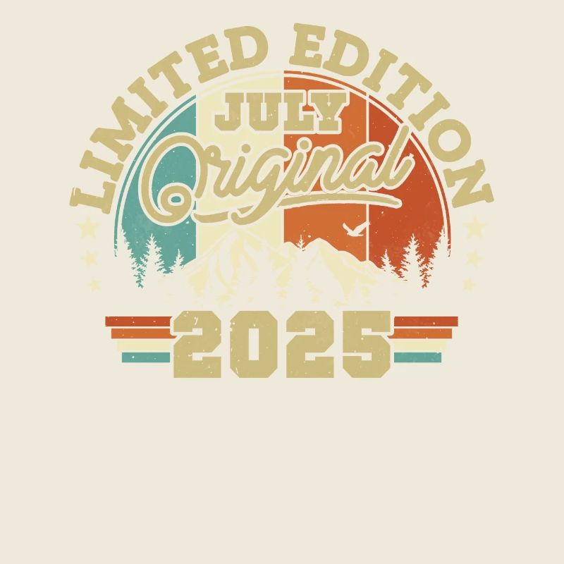 Vintage Geburtstagsgeschenk Juli 2025