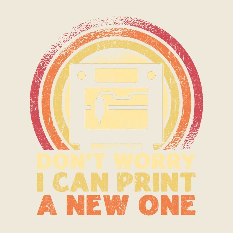 3D Printing 3D Printer Retro Design Slice Print