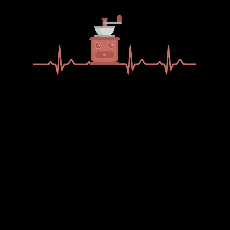 Manual coffee grinder heartbeat