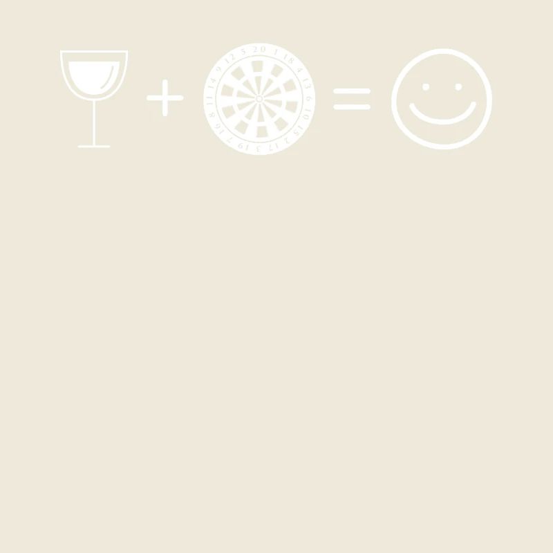 Wine - Smiling Face - Dartboard -