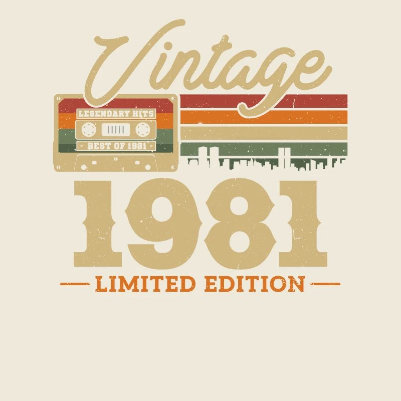Geschenk zum 40. Geburtstag Vintage 1981