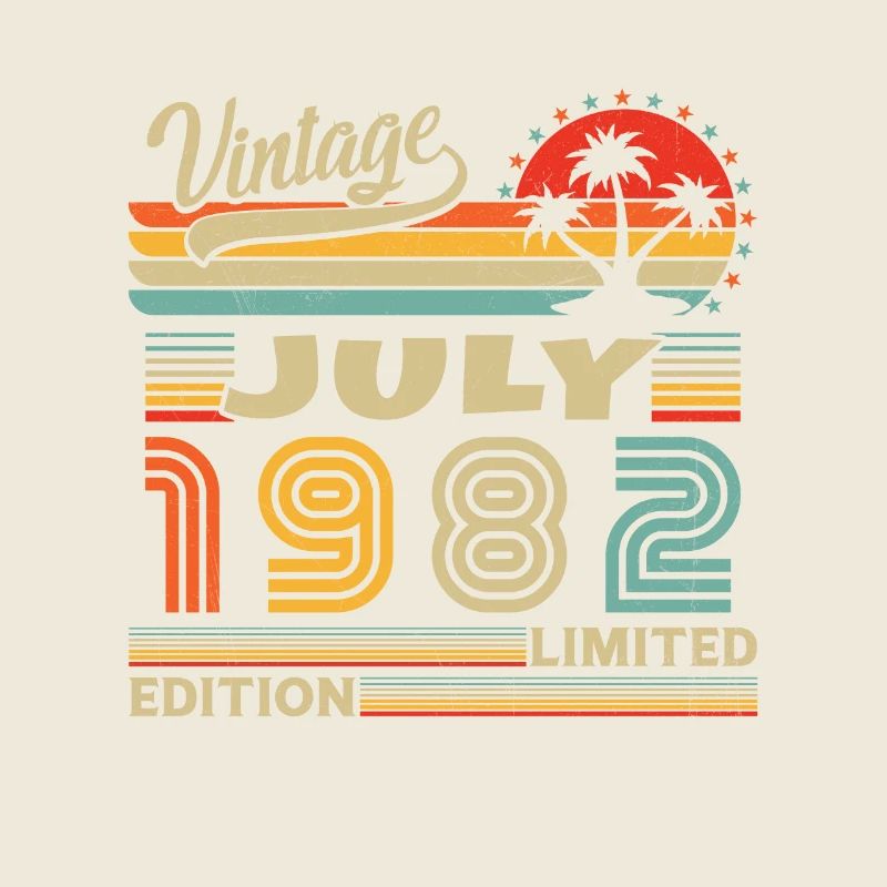 Vintage Juli 1982, Retro Geburtstagsgeschenk