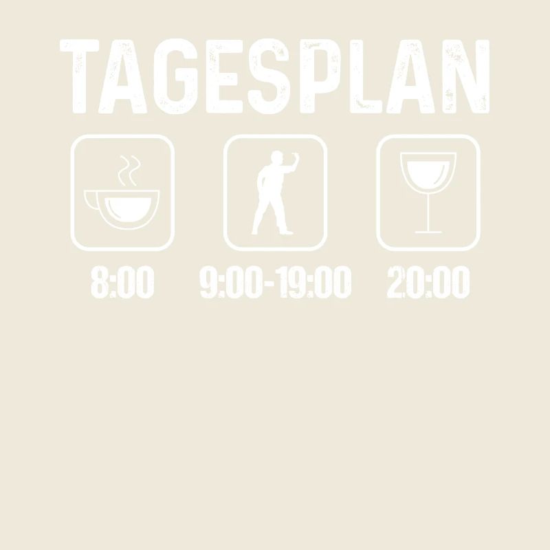 Tagesplan 1 - Dartspieler -