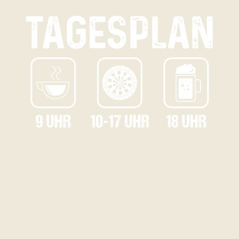 Tagesplan - Dartscheibe -