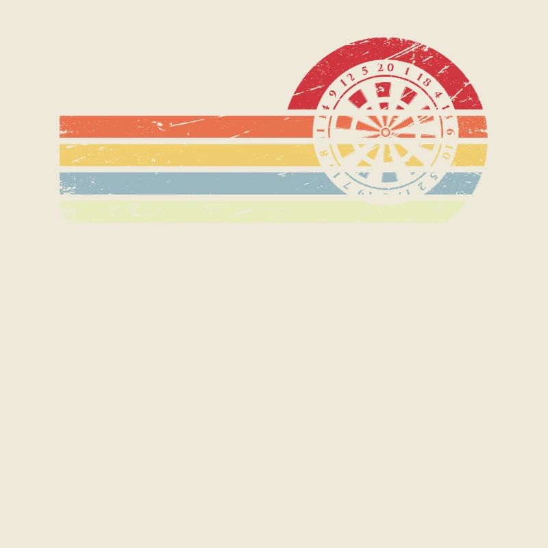 Retro Lines - Circle - Dartboard -