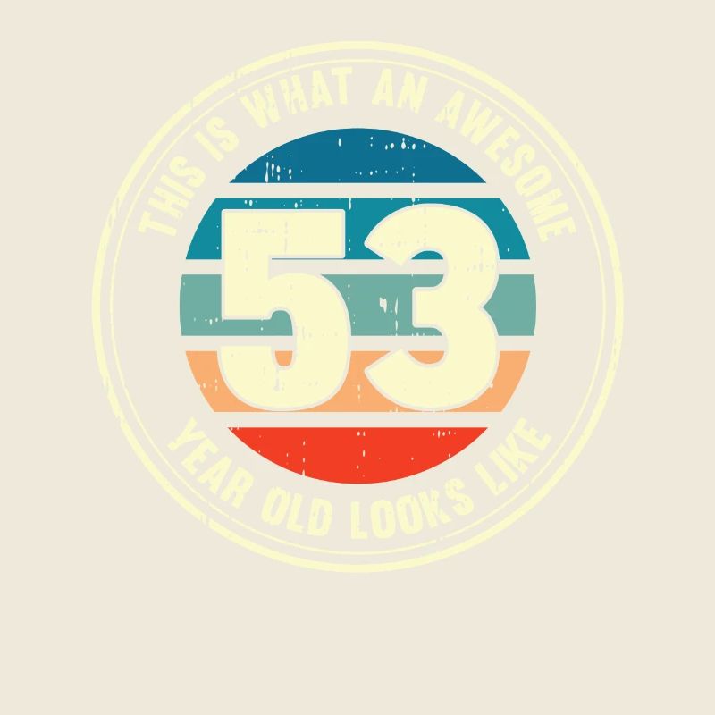 53rd birthday so you see with 53 retro gift
