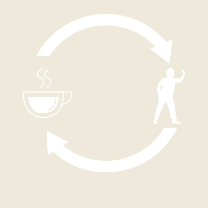 Pfeile laden - Kaffee - Dartspieler -